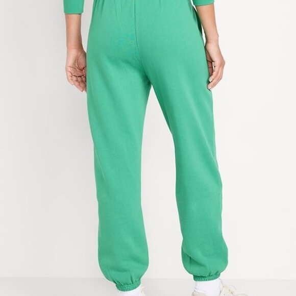 Old Navy Extra High Waisted So Comfy Jogger Sweatpants Unwind in Nature Emerald - Picture 2 of 6